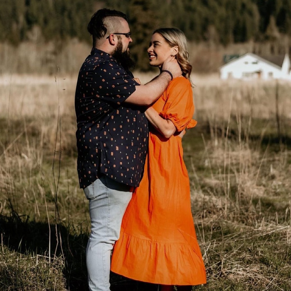 Who What Wear Dress - Orangeish Coral Color!